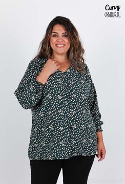 Picture of CURVY GIRL SMART PRINTED BLOUSE